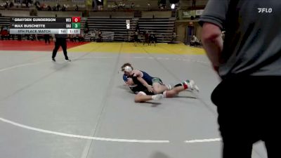 140 lbs 5th Place Match - Grayden Gunderson, Westfield vs Max Buschette, Dassel-Cokato-Litchfield