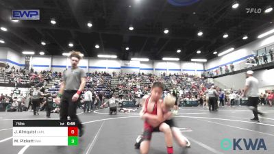 75 lbs Rr Rnd 2 - Jalen Almquist, Carl Albert vs Mason Pickett, Shelton Wrestling Academy