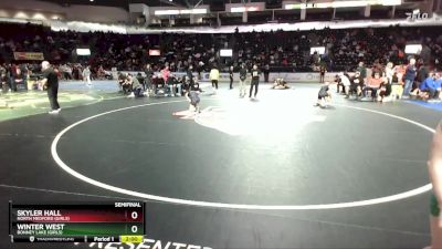 Girls 110 lbs Semifinal - Winter West, Bonney Lake (Girls) vs Skyler Hall, North Medford (Girls)