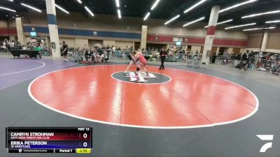 164 lbs Quarterfinal - Camryn Strohman, Katy Area Wrestling Club vs Erika Peterson, 3F Wrestling