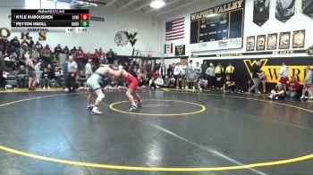 165 lbs Semifinal - Kyle Kuboushek, South Winneshiek vs Peyton Knoll, North Butler-Clarksville