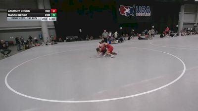 190 lbs Cons. Quarters - Zachary Cronk, Tiger Wrestling Club - TPW4 vs Mason Negro, KT 3 Style Wrestling Club
