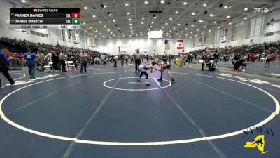 99 lbs Cons. Round 2 - Daniel Bretch, Club Not Listed vs Parker Dawes, Club Not Listed