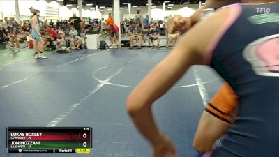 115 lbs Round 2 (4 Team) - Lukas Boxley, CTWHALES vs Jon Mozzani, Lil Shutts