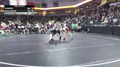 126 lbs Quarterfinal - Isaac Wilson, Algona vs CJ Martin, Mount Vernon