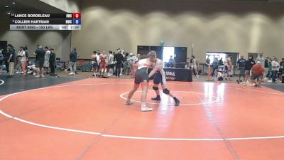150 lbs Champ. Rd Of 16 - Lance Bordeleau, Doughboy Wrestling Club vs Collier Hartman, Mac Wrestling Club