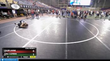 132 lbs Cons. Round 2 - Ezra Clemens, ID vs Caleb Lavine, LA