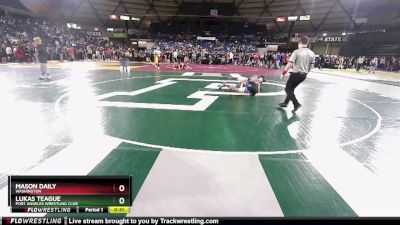 150 lbs Cons. Semi - Mason Daily, Washington vs Lukas Teague, Port Angeles Wrestling Club