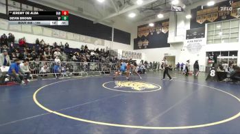 144 lbs Cons. Round 4 - Devin Brown, Villa Park vs Jeremy De Alba, Bishop Amat