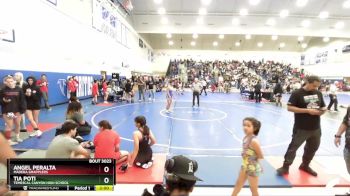 130 lbs Champ. Round 1 - Tia Poti, Temescal Canyon High School vs Angel Peralta, Madera Grapplers