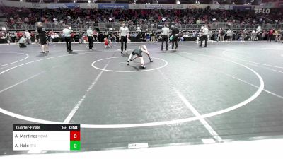 70 lbs Quarterfinal - Angelo Martinez, Nebraska Wrestling Academy vs Andrew Hole, RT Elite