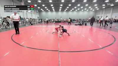 65 lbs Rr Rnd 1 - Milan Bassiri, Capital City Wrestling Club - EL vs Vincent Obregon, Indiana Outlaws Red - EL