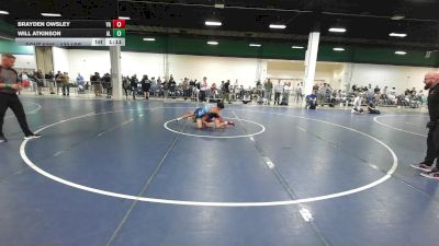 132 lbs Round Of 256 - Brayden Owsley, VA vs Will Atkinson, AL
