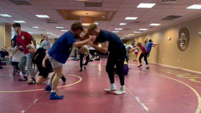Josh Barr & Dylan Gilcher Drill Before Pittsburgh Wrestling Classic