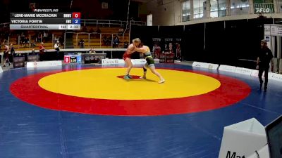 68kg Quarterfinal - Lene-Marie McCrackin, Burnaby Mountain Wrestling Club vs Victoria Fortin, Edmonton Wrestling Club