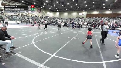 52 lbs Semifinal - Zayde Mozrok, Truckee WC vs Easton Saltenberger, Patriot Mat Club