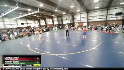 80 lbs 1st Place Match - Audrey Eller, Sanderson Wrestling Academy vs Liliana Sharp, Uintah Girls Jr High