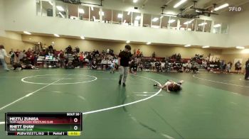 49 lbs Quarterfinal - Meztli Zuniga, Team Aggression Wrestling Club vs Rhett Shaw, Toro World Club