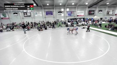 Junior Boys - 157 lbs Champ. Round 2 - Jozeph Valenzuela Smith, Cyclones Wrestling & Fitness vs Keegan Rager, Sheridan Wrestling Club