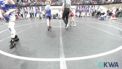 62 lbs Rr Rnd 3 - Kapri Bruens, Carl Albert vs Elijah Knight, Harrah Little League Wrestling