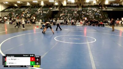 174 lbs Quarterfinal - Logan Berger, Chadron State vs Isaac White, Southeast Community College