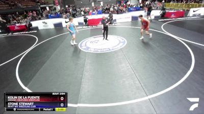 150 lbs Cons. Round 4 - Kolin De La Fuente, Ground Creatures Wrestling vs Stone Stewart, Beast Bay Wrestling Club