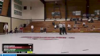 133 lbs Semifinal - Jovan Garcia, Southwestern Oregon Community College vs Brant Porter, North Idaho College