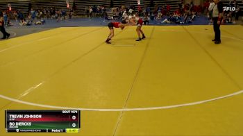 100 lbs 1st Place Match - Bo Diercks, Rocori vs Trevin Johnson, K-W