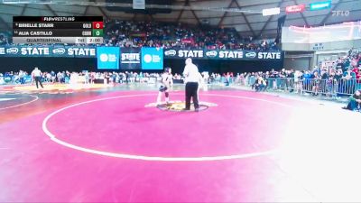 Girls 1B/2B/1A 130 Quarterfinal - Alia Castillo, Connell (Girls) vs Brielle Starr, Goldendale (Girls)