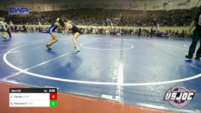 118 lbs Consi Of 8 #2 - Jersey Yanes, D3 Wrestling Cluib vs Baylin Maynard, Team Tulsa Wrestling Club