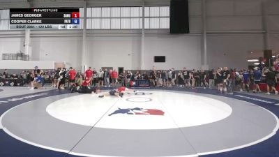 120 lbs Champ. Rd Of 64 - James Georger, Samurai vs Cooper Clarke, Patton Trained