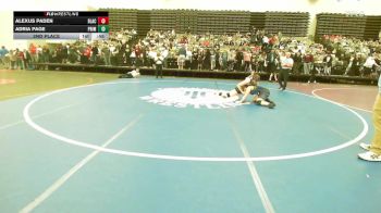 165 lbs 2nd Place - Alexus Paden, Black Knights vs Adria Page, Prime Mat Club