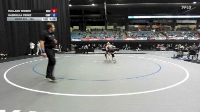 145 lbs Quarterfinal - Gabriella Perez, Campbellsville vs Holland Wieber, Southern Oregon