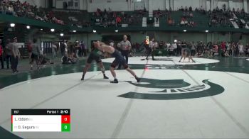 157 lbs Cons. Round 4 - Daniel Segura, Ohio University vs Luke Odom, Illinois