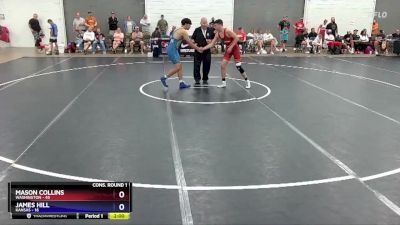 165 lbs Semis & 1st Wrestleback (8 Team) - Mason Collins, Washington vs James Hill, Kansas