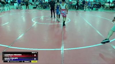 119 lbs Semis & 1st Wrestleback (8 Team) - Leonidas Miranda, Florida vs Gavin Phillips, Arkansas