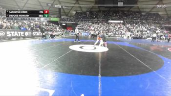 Girls 2A 135 lbs Cons. Round 2 - Brooke Howard, North Mason (Girls) vs Kashlynn Cobb, Ephrata (Girls)