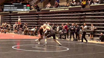 197 lbs Semifinal - Andrew Reall, Brown vs Jackson Van Kley, Army
