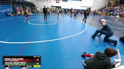 92 lbs Round 1 - Grady Bohlander, High Plains Thunder vs Michael Brody Keith, Natrona Colts Wrestling Club