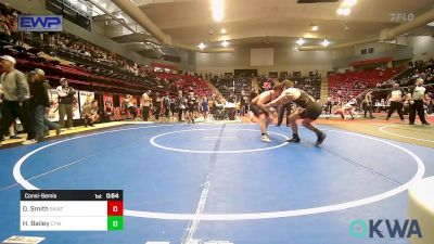 195 lbs Consolation - Damian Smith, Skiatook Youth Wrestling vs Hayden Bailey, Coweta Tiger Wrestling