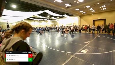 120 lbs Cons. Round 2 - Laylah Harrop, Bear River Wrestling Club vs Hailee Wise, Sons Of Atlas