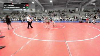 90 lbs Rr Rnd 1 - Cole Lemberg, Illinois Menace vs Alexander Spagnuolo, Shore Thing Surf