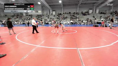 90 lbs Rr Rnd 1 - Cole Lemberg, Illinois Menace vs Alexander Spagnuolo, Shore Thing Surf