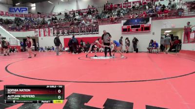 110 lbs Cons. Round 1 - Autumn Mefferd, STILLWATER vs Sophia Nation, DEL CITY