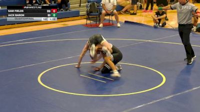 150 lbs Quarterfinal - Jack Baron, Maryvale High vs Sam Fields, Unattached