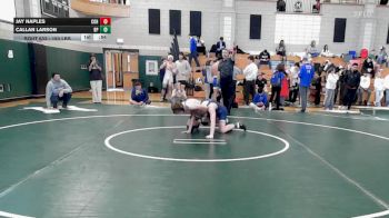 150 lbs Semi To 9th - Jay Naples, Cohasset vs Callan Larson, Bristol-Plymouth