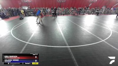 164 lbs Round 1 - Kira Simpson, Ringers Wrestling Club vs Haleigh Winke, Wisconsin