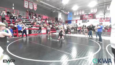 70 lbs Quarterfinal - Lucas Nelson, Grove Takedown Club vs Jaxsen Woolman, Vinita Kids Wrestling