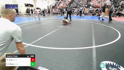 49 lbs Quarterfinal - River Tyler, Hulbert vs Kenneth Silkey, Hilldale Youth Wrestling Club