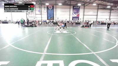 100 lbs Round Of 16 - Alicia Serratos, CA vs Kirra Mitchell, GA